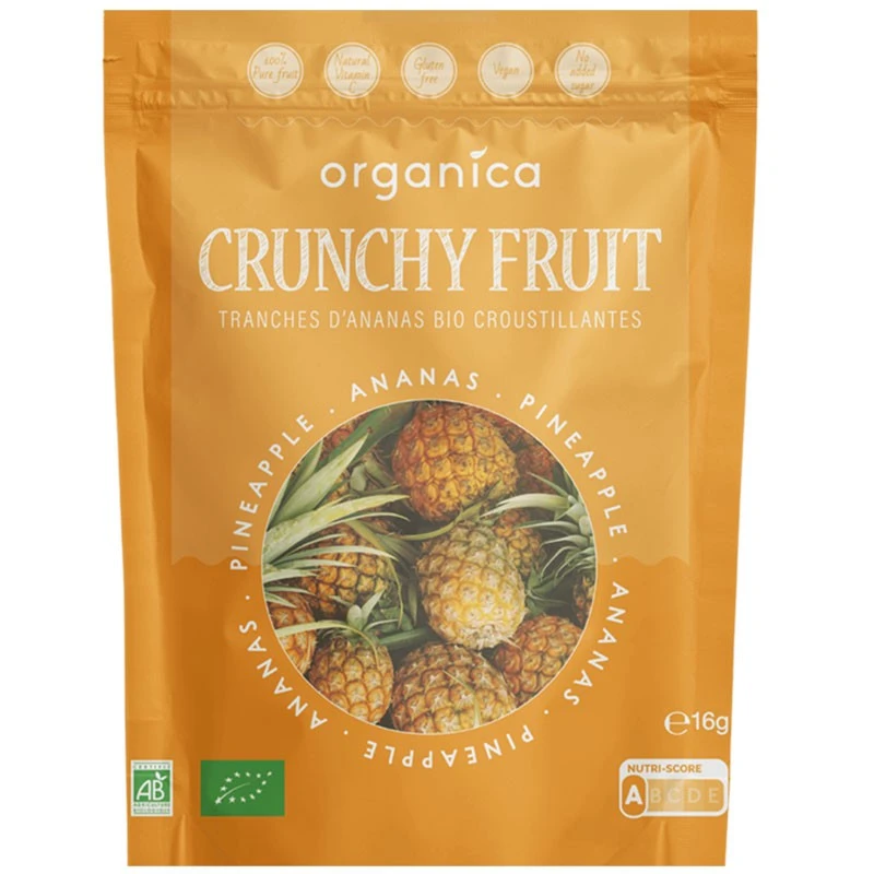 ANANAS CRUNCHY FRUIT BIO - 100% Ananas Biologiques Lyophilisées 1 ANANAS CRUNCHY FRUIT BIO - 100% Ananas Biologiques Lyophilisées