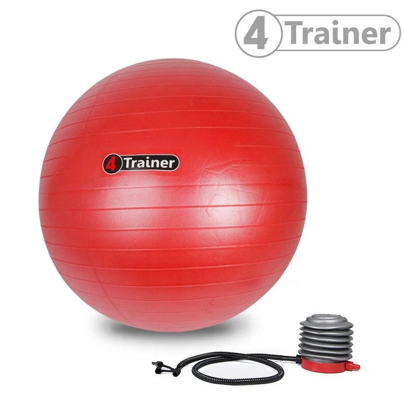 BALLON SUISSE ROUGE 75 Cm Anti-éclatement 4Trainer 2 BALLON SUISSE ROUGE 75 Cm Anti-éclatement 4Trainer - Image 2
