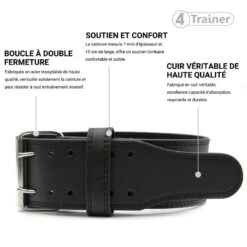 Ceinture De Force En Cuir - HALTÉROPHILIE - 4TRAINER 9 Ceinture De Force En Cuir - HALTÉROPHILIE - 4TRAINER -Cress-Sport Sale Store ceinture de force en cuir halterophilie 4trainer 2