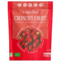 FRAISE CRUNCHY FRUIT BIO - 100% Fraises Biologiques Lyophilisées