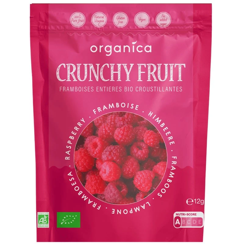FRAMBOISE CRUNCHY FRUIT BIO - 100% Framboises Biologiques Lyophilisées 1 FRAMBOISE CRUNCHY FRUIT BIO - 100% Framboises Biologiques Lyophilisées
