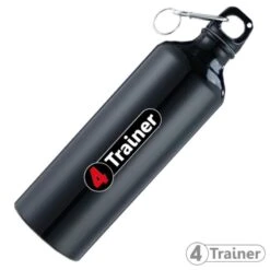 GOURDE ALU 0,75L - Bouchon à Vis Et Mousqueton - 4TRAINER -Cress-Sport Sale Store gourde alu 075l bouchon a vis et mousqueton 4trainer 1