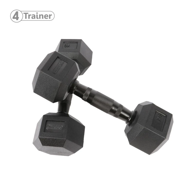 HALTÈRE HEXAGONAL - à L'unité - BL4CK - 4Trainer 7 HALTÈRE HEXAGONAL - à L'unité - BL4CK - 4Trainer - Image 7