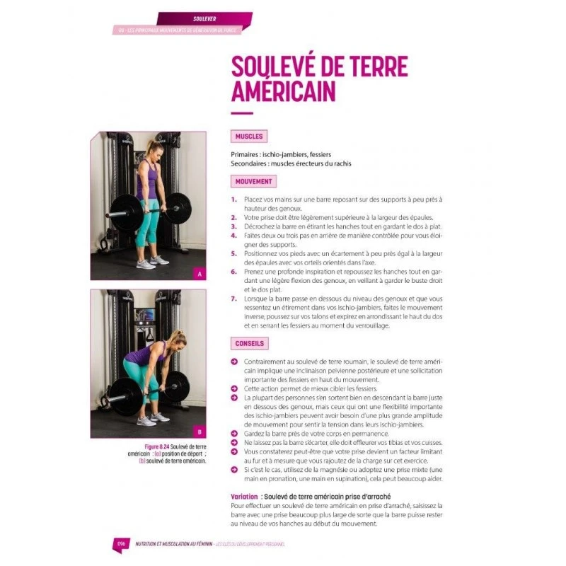 Musculation Et Nutrition Au Féminin - 4TRAINER Editions 4 Musculation Et Nutrition Au Féminin - 4TRAINER Editions - Image 4