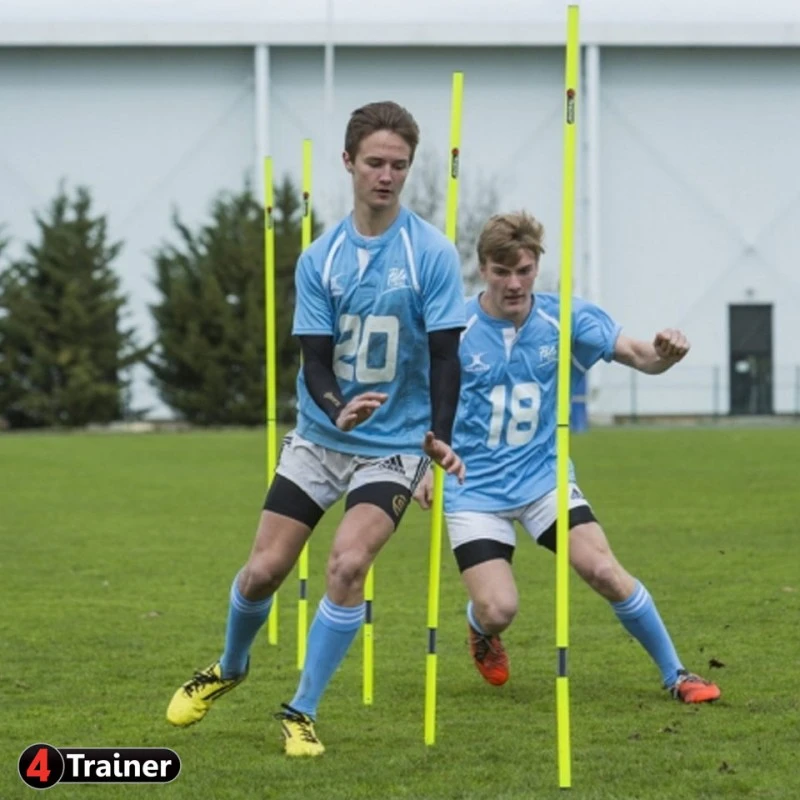 PIQUETS SLALOM - Pointe Acier Jaune - LOT DE 5 - 180cm - 4TRAINER 4 PIQUETS SLALOM - Pointe Acier Jaune - LOT DE 5 - 180cm - 4TRAINER - Image 4