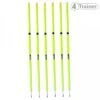 PIQUETS SLALOM TELESCOPIQUES - Pointe Acier Jaune - LOT DE 6 - 1m à 1,80m - 4TRAINER -Cress-Sport Sale Store piquets slalom telescopiques pointe acier jaune lot de 6 1m a 180m 4trainer