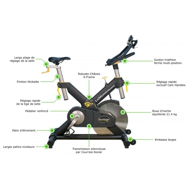 Vélo Spining Professionnel - LeMond REVMASTER PRO 6 Vélo Spining Professionnel - LeMond REVMASTER PRO - Image 6